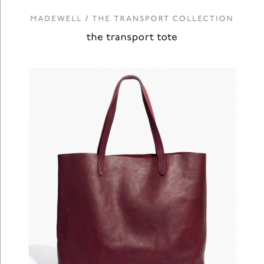 Madewell Transport Tote in Cabernet